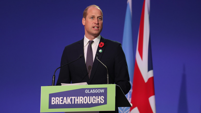 Prince William making speech