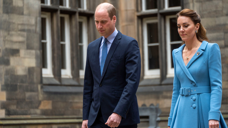 Prince William and Kate Middleton walking