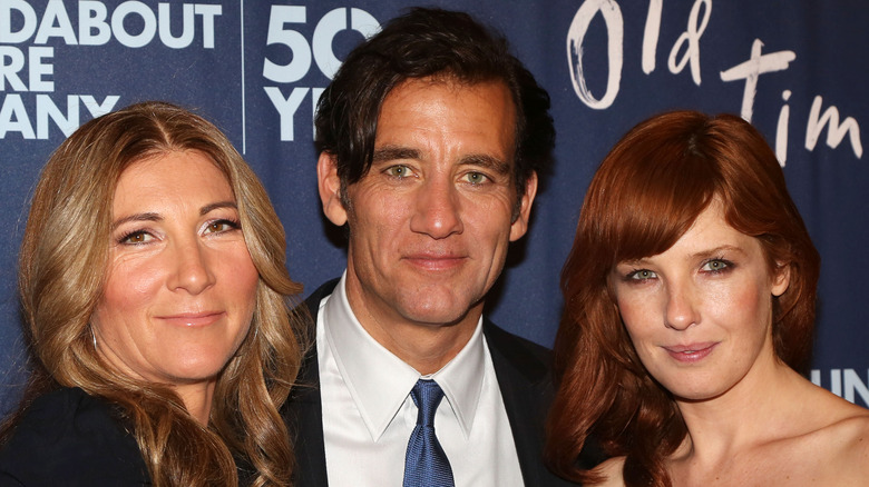 Eve Best, Clive Owen and Kelly Reilly at premiere of Old Times