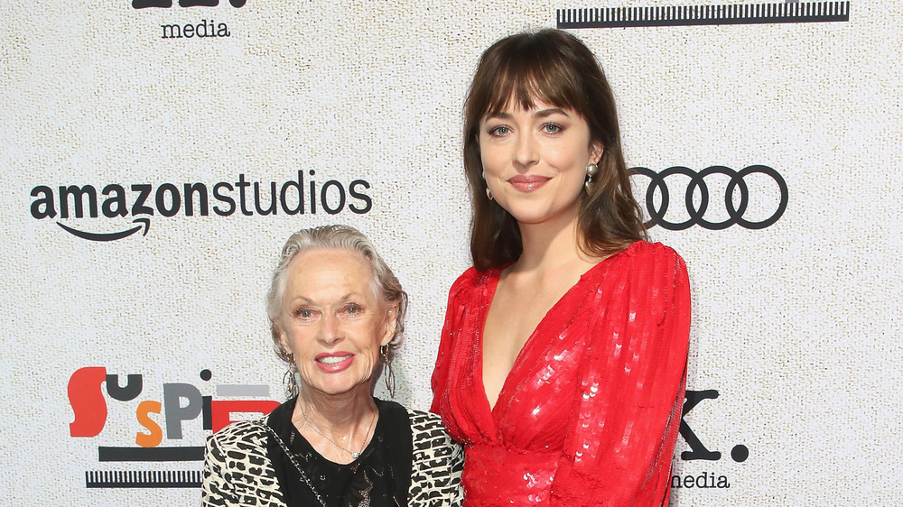 Tippi Hedren and Dakota Johnson