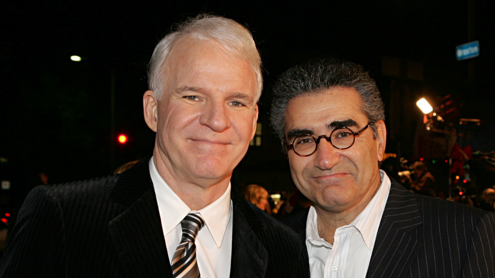 Eugene Levy and Steve Martin smiling