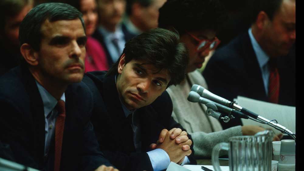 George Stephanopoulos at a senate hearing