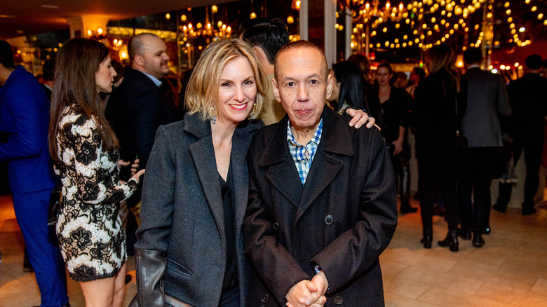 Gilbert Gottfried and Dara Kravitz posing 