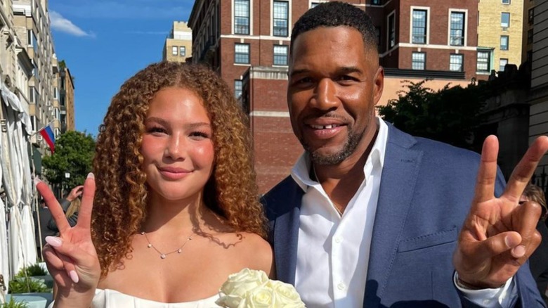 Isabella Strahan and Michael Strahan