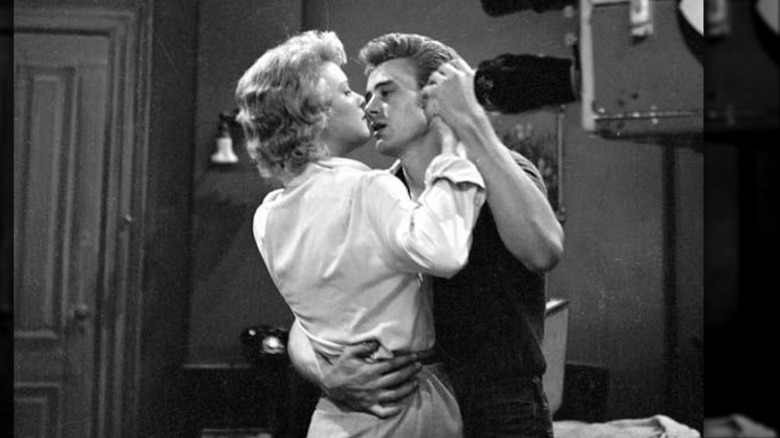 James Dean on set