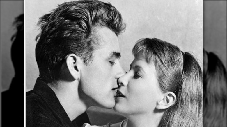 James Dean kissing costar