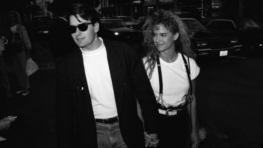 Kelly Preston and Charlie Sheen