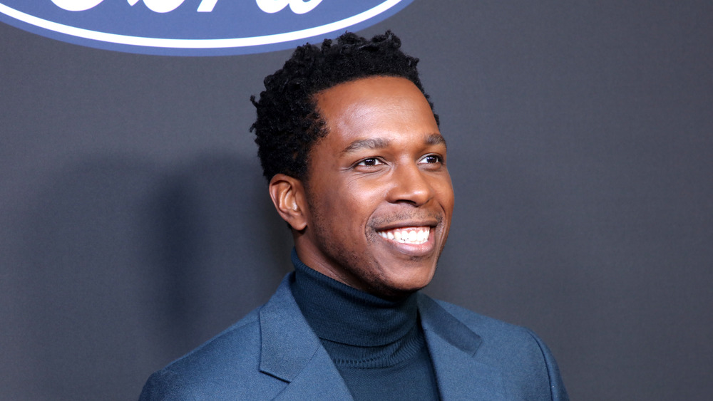 Leslie Odom, Jr. smiles