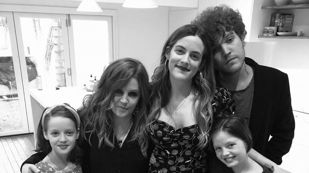 Lisa Marie Presley and her children