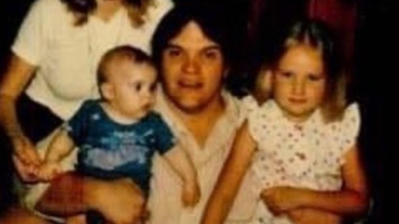 Meat Loaf and his daughters 