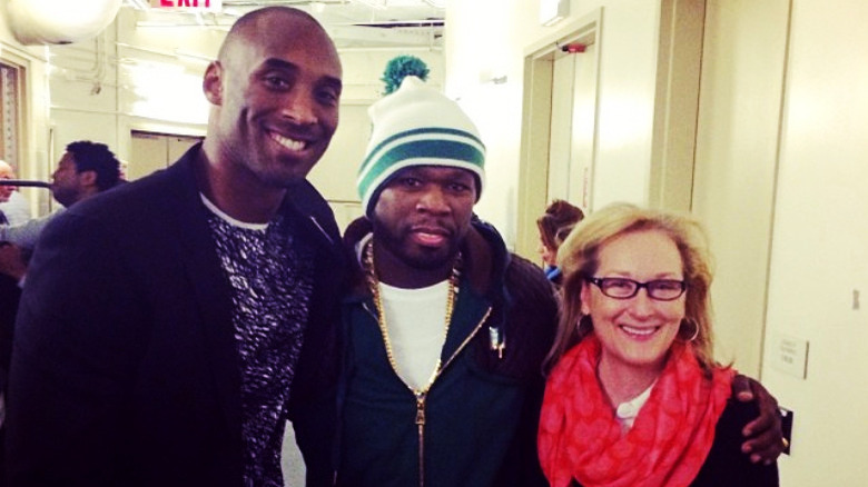 Meryl Streep & 50 Cent with Kobe Bryant