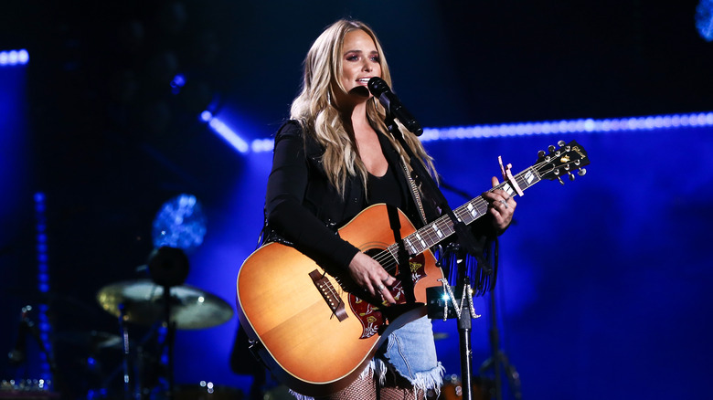 Miranda Lambert playing guitar