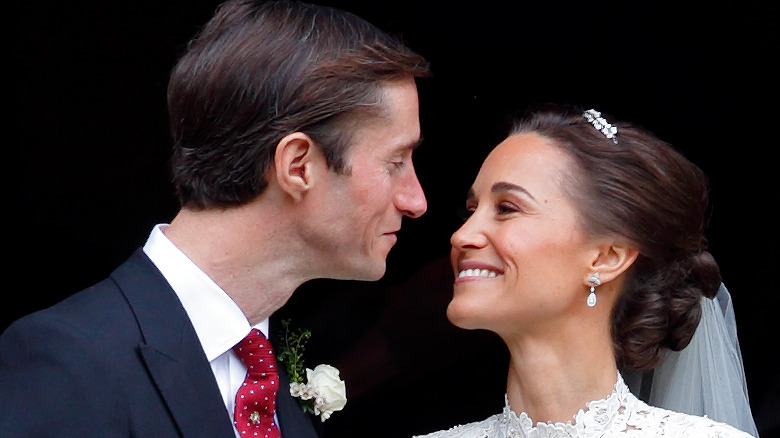 Pippa Middleton and James Matthews on their wedding day