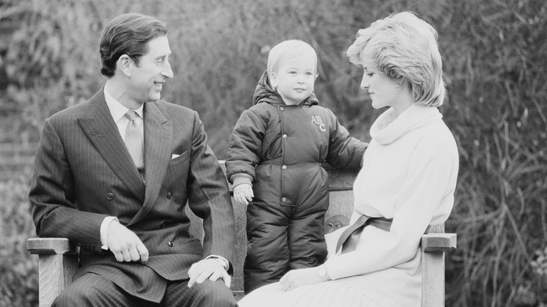 Charles and Diana with young William 