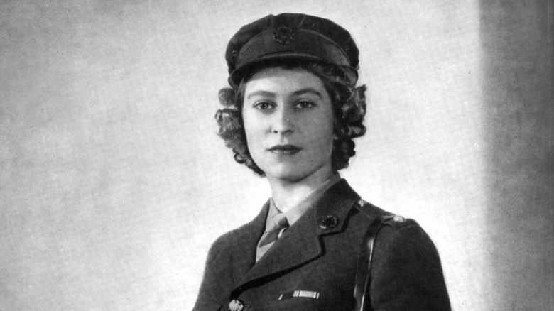 Queen Elizabeth in her army uniform