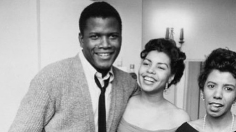 Sidney Poitier and Juanita Hardy