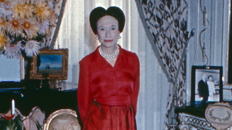 Wallis Simpson at her home in France