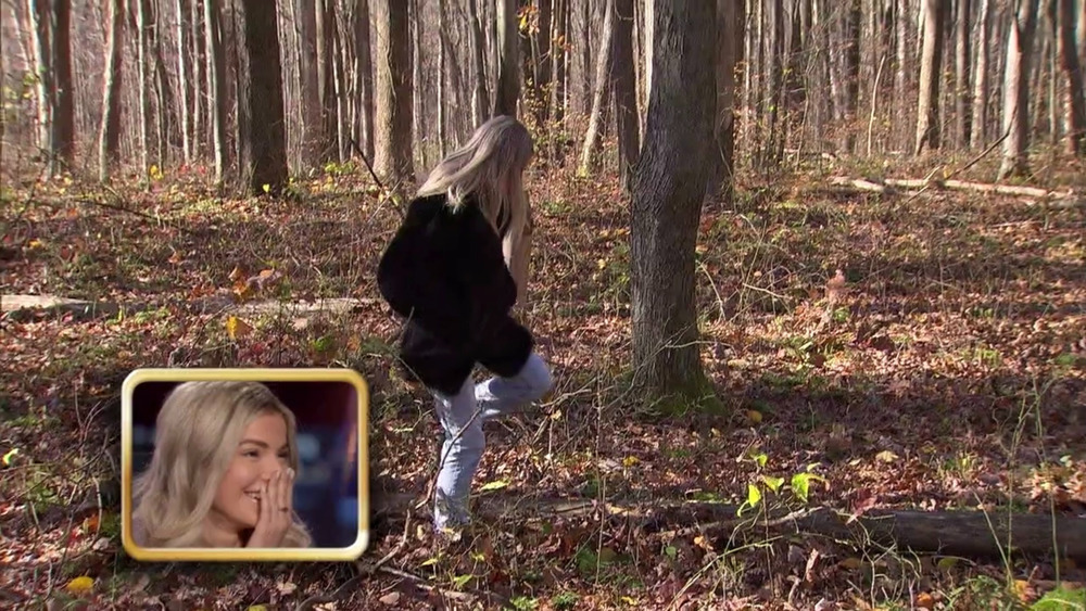 Kit Keenan lost in the woods on The Bachelor