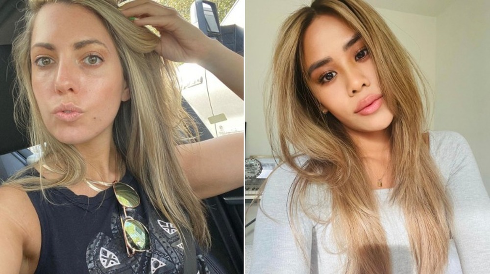 Victoria Larson and Marylynn Sienna, split image