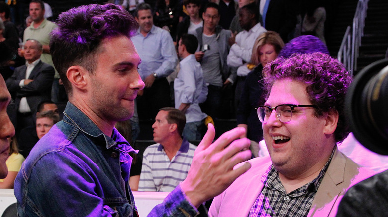 Adam Levine with Jonah Hill 