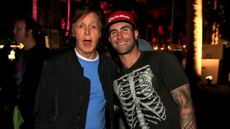 Adam Levine with Paul McCartney