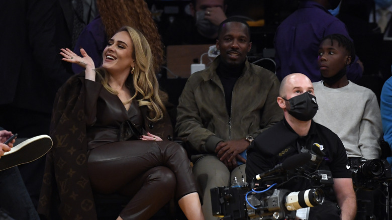 Adele and Rich Paul smiling