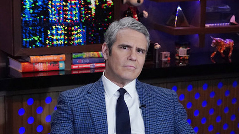 Andy Cohen hosting his Bravo show