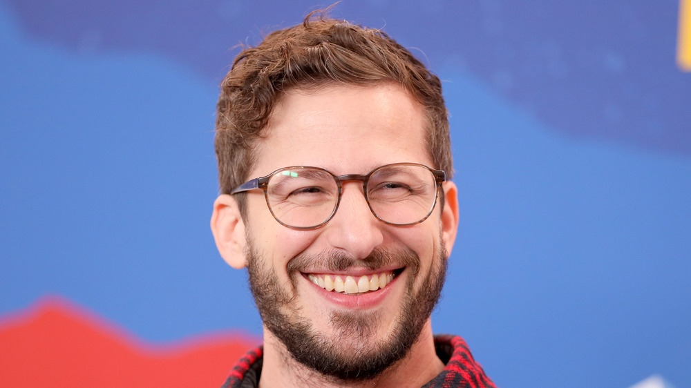 Andy Samberg laughing 