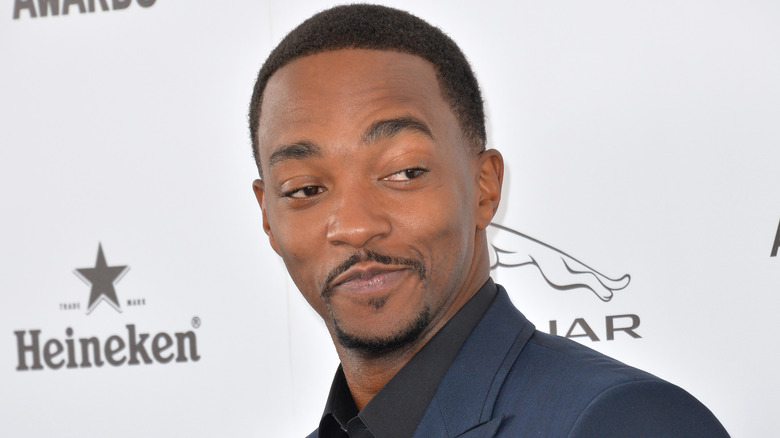 Anthony Mackie smiling