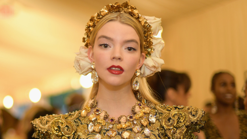 Anya Taylor-Joy poses at the Met Gala