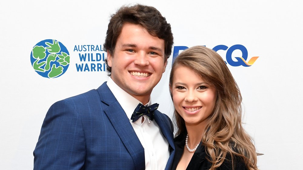 Bindi Irwin and her husband Chandler Powell at a gala in 2019