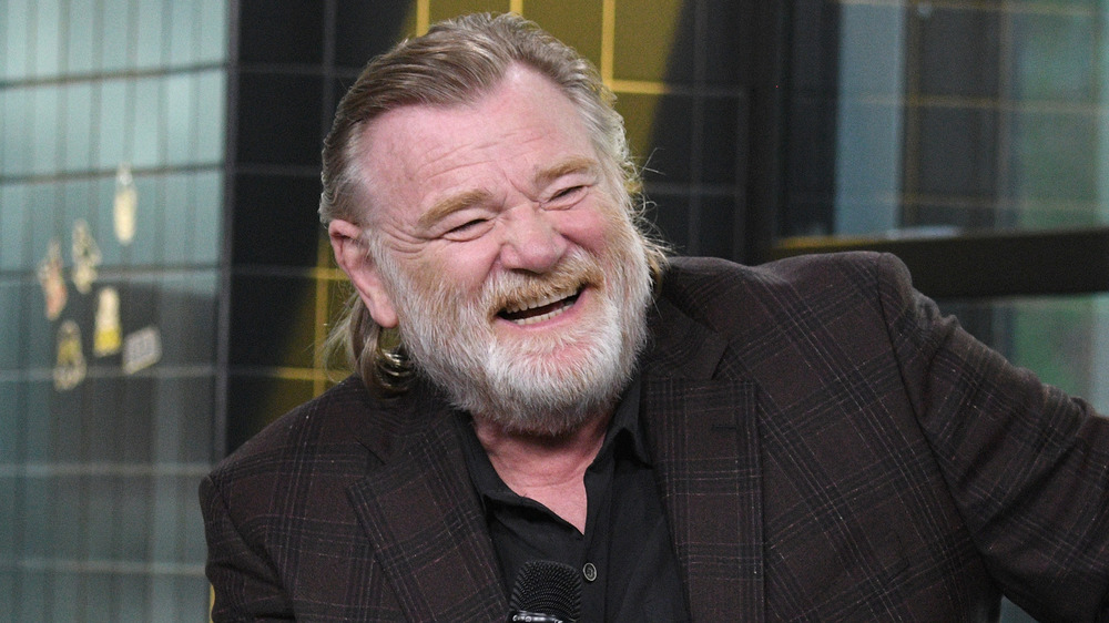 Brendan Gleeson laughing