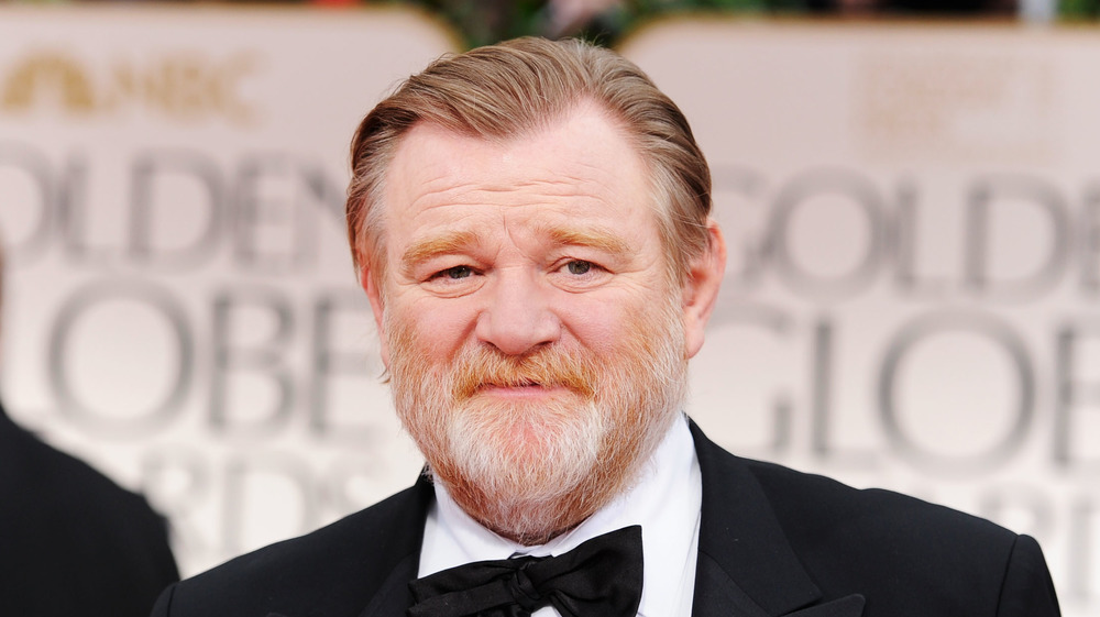 Brendan Gleeson posing