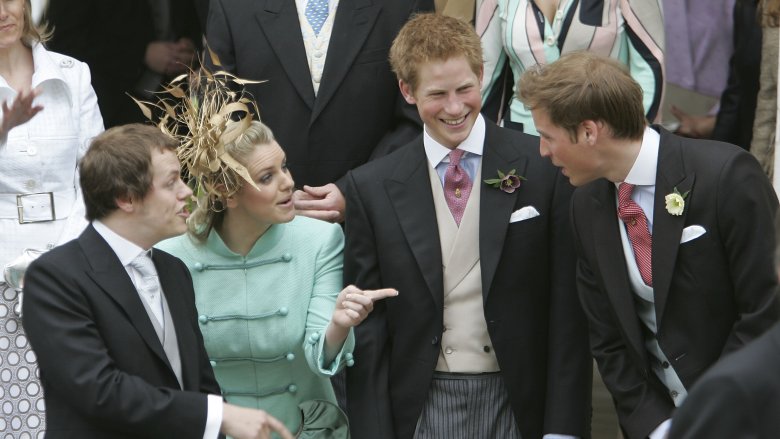 Tom and Laura with Prince Harry and Prince William