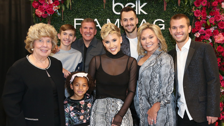 The Chrisley family together in 2019