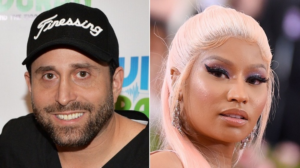 Dr Michael Salzhauer AKA Dr Miami split image with Nicki Minaj