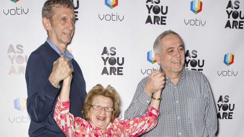 Dr. Ruth attends a premiere in New York. 