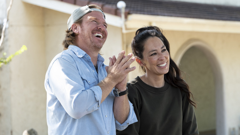 Chip and Joanna Gaines on Fixer Upper, smiling