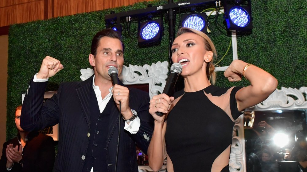 Giuliana Rancic and her husband at a cancer fundraiser