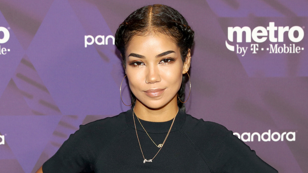 Jhené Aiko on the red carpet