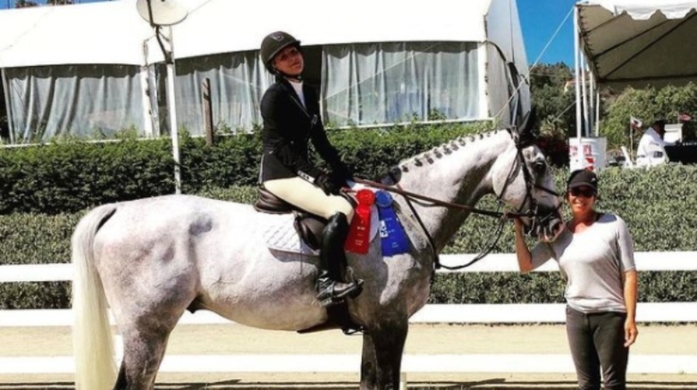 Kaley Cuoco in horse show