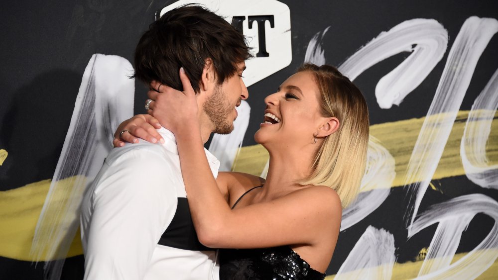 Morgan Evans and Kelsea Ballerini attend the 2018 CMT Music Awards in 2018 