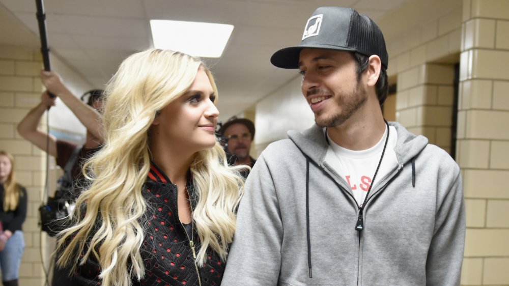 Morgan Evans and Kelsea Ballerini at Central High School in 2017