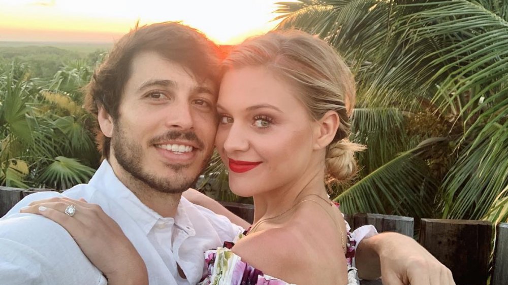 Kelsea Ballerini and Morgan Evans in a sunset selfie