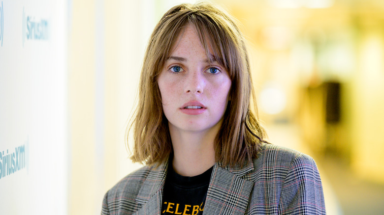 Maya Hawke in a blazer