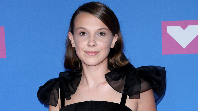 Millie Bobby Brown posing on the red carpet