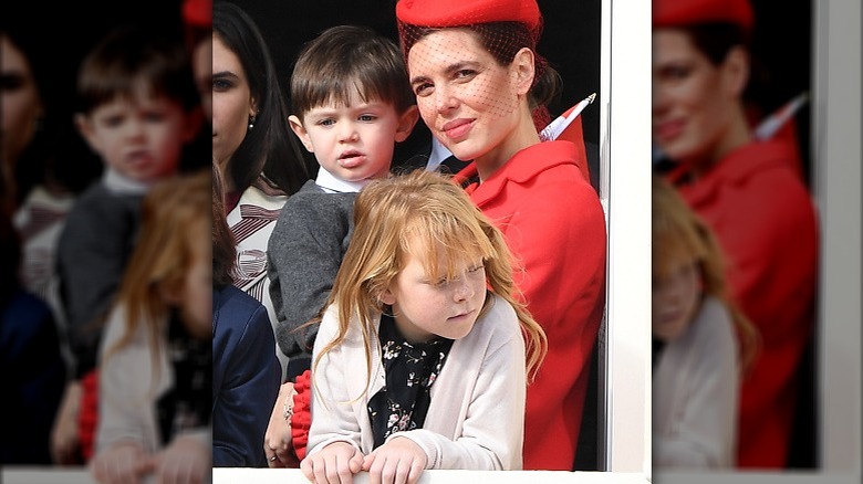 Charlotte Casiraghi with her kids