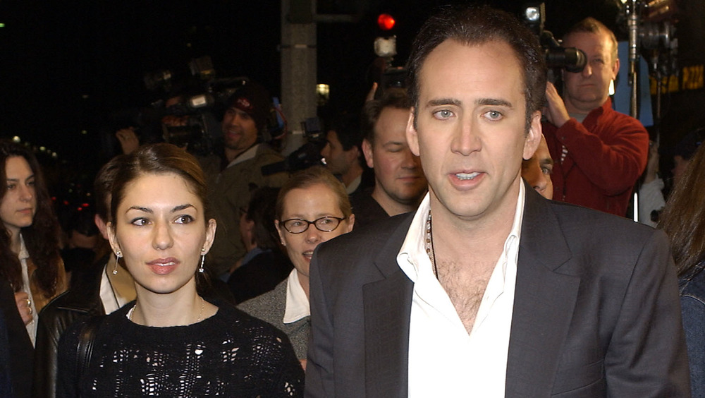 Nicolas Cage and Sofia Coppola at an event