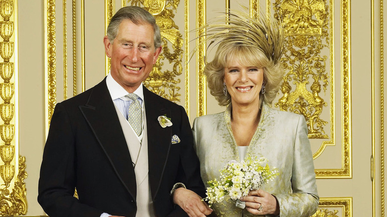 Prince Charles and Camilla Parker Bowles smiling