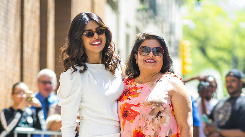 Priyanka Chopra with her mother